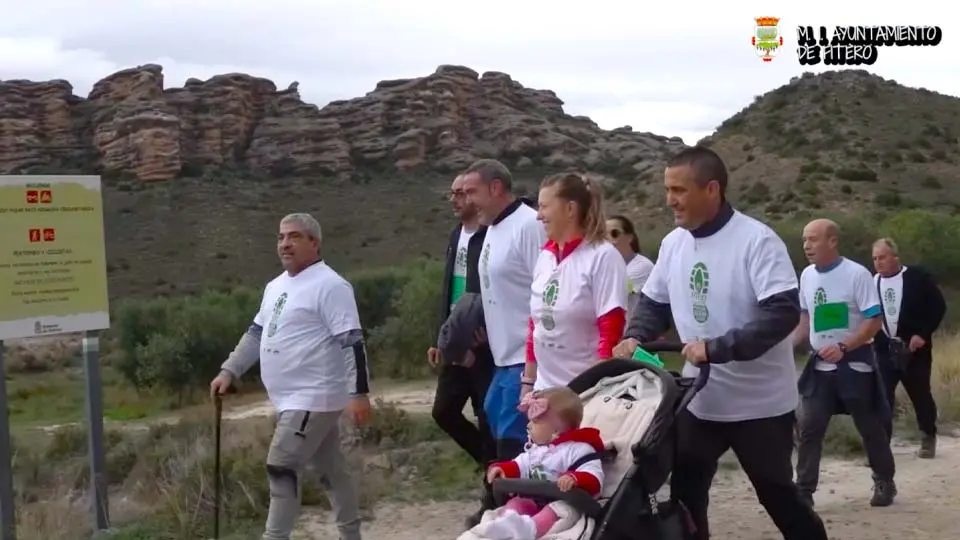 IV Marcha contra el Cáncer en Fitero. Fotografía tomada del video realiado por el Ayuntamiento de Fitero