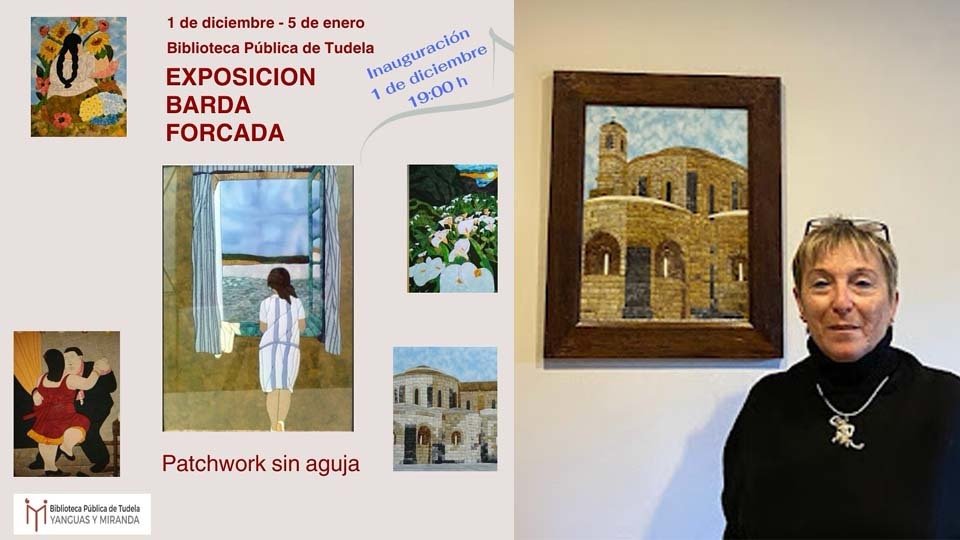Barda Forcada Gomez expone en la Biblioteca pública de Tudela