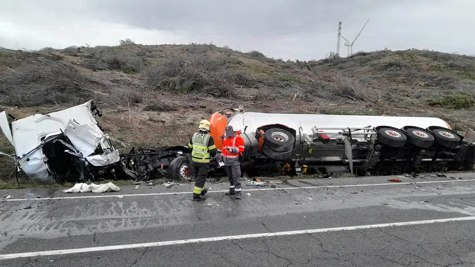 cadreita accidente camiones