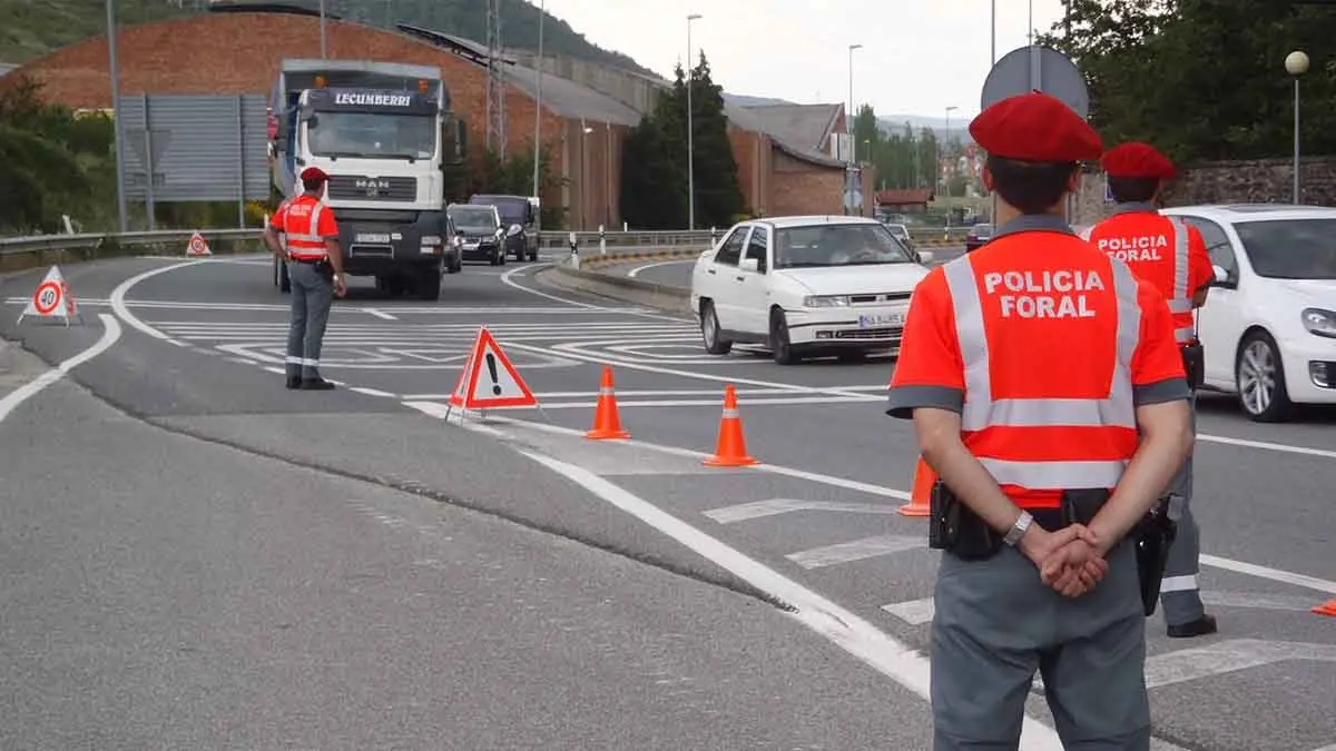 policia foral control de trafico