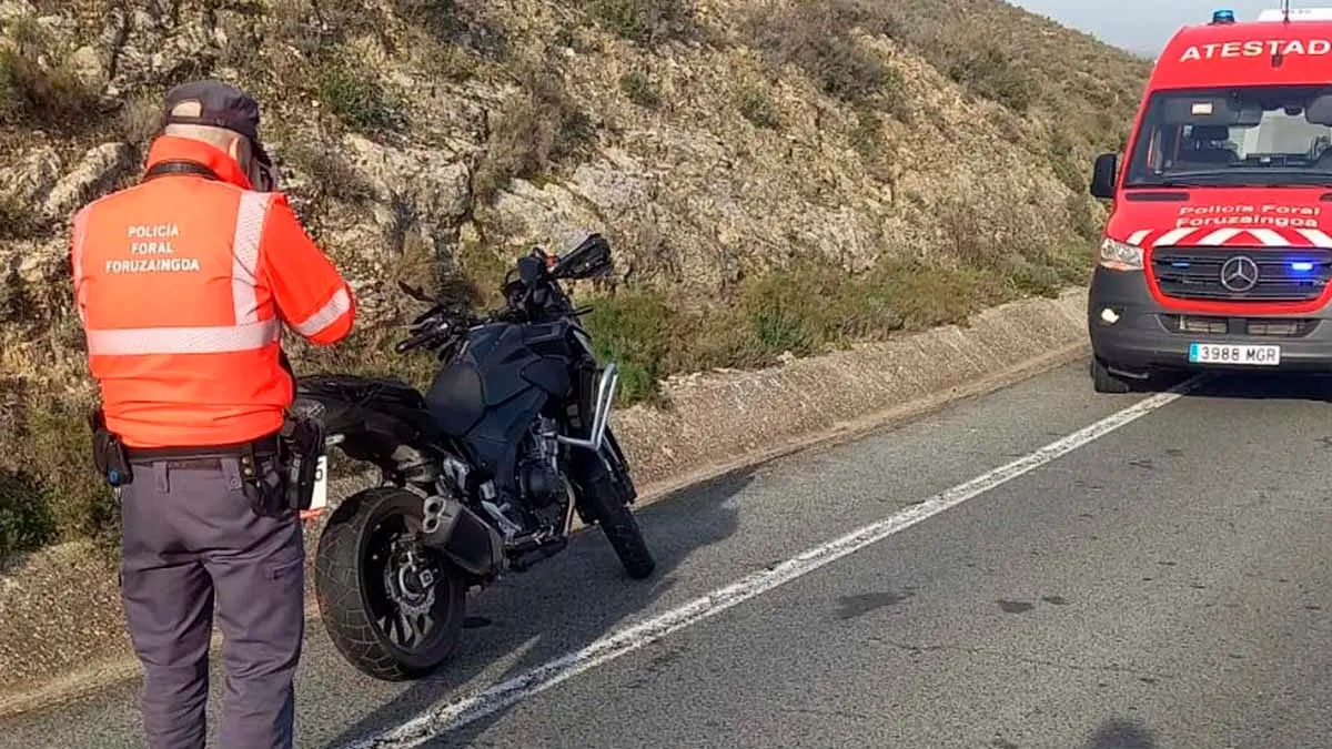 peralta accidente moto furgoneta