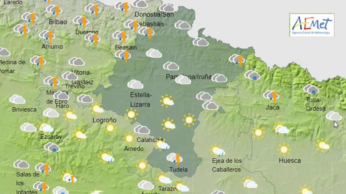 El tiempo en Tudela fin de semana