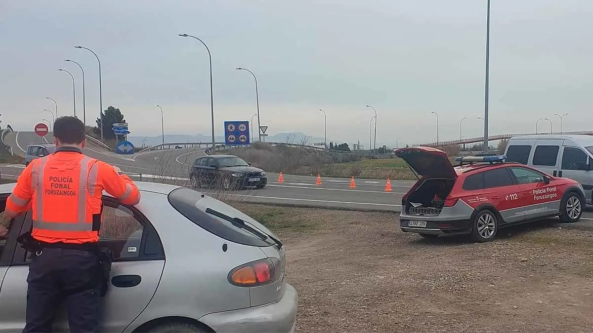 policia foral vehiculo inmovilizado ribaforada