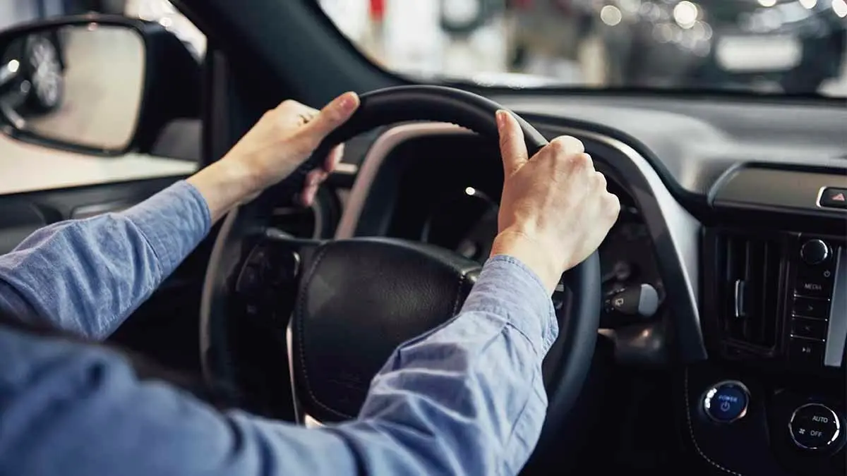 persona al volante de un vehiculo