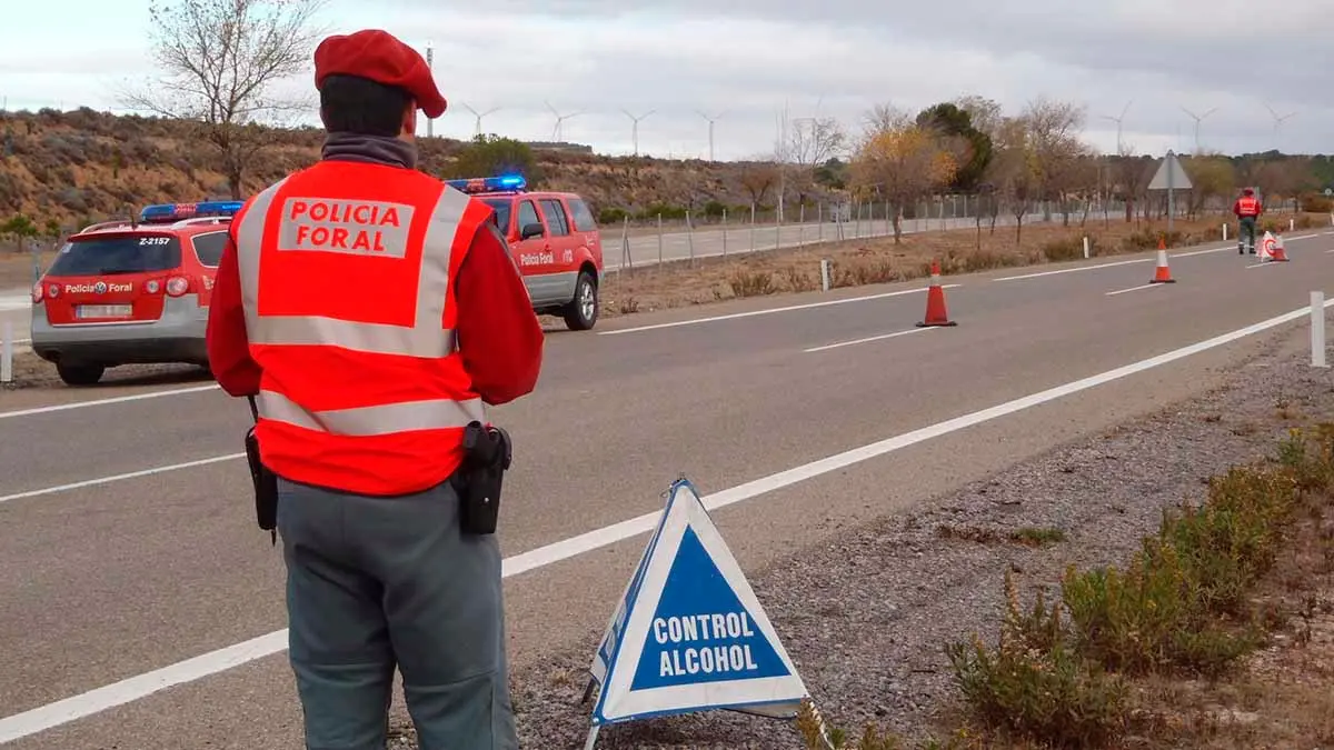 policia foral control alcoholemia