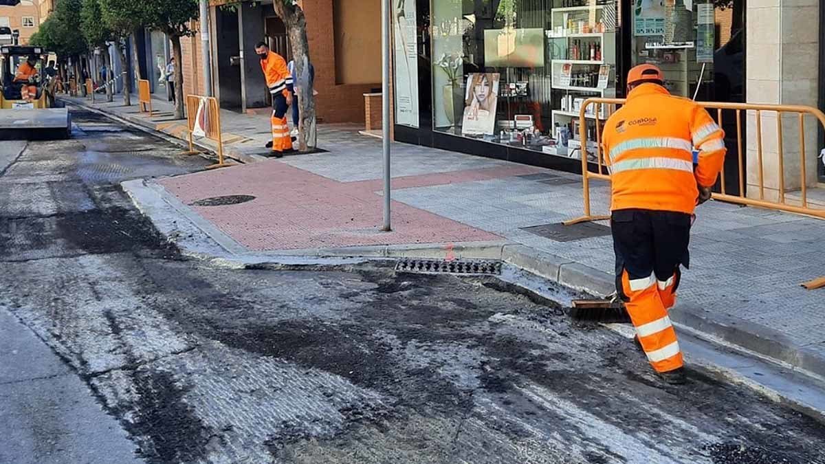 obras asfaltado avenida santa ana