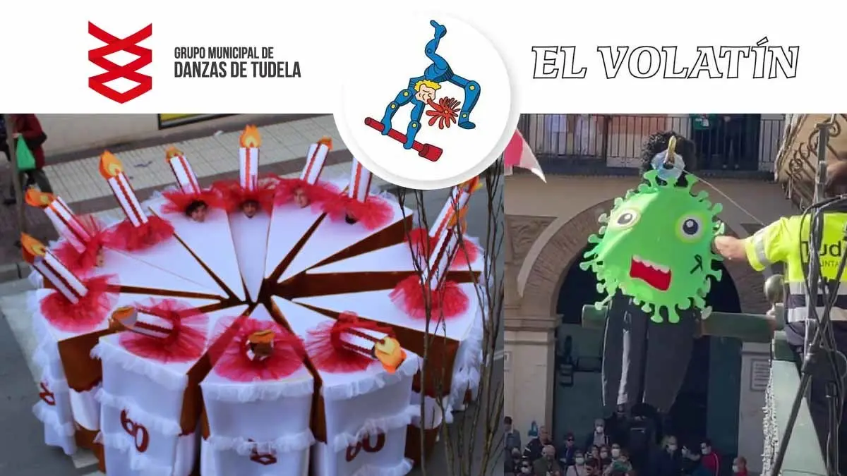 El Grupo de danzas de Tudela, pregoneros del Volatín 2024