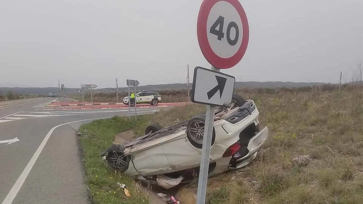 accidente salida de via cintruenigo