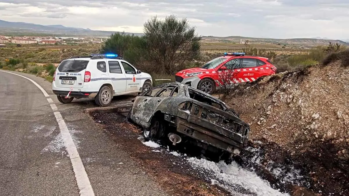 accidente salida de via san adrian