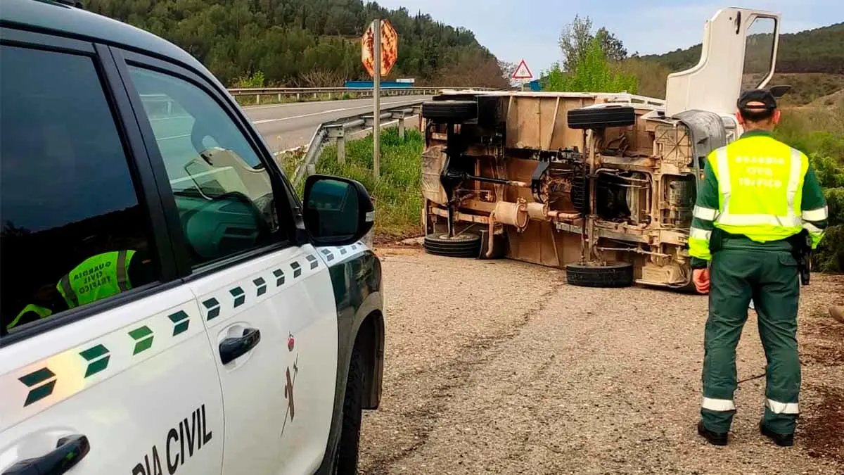 fitero accidente camión furgón