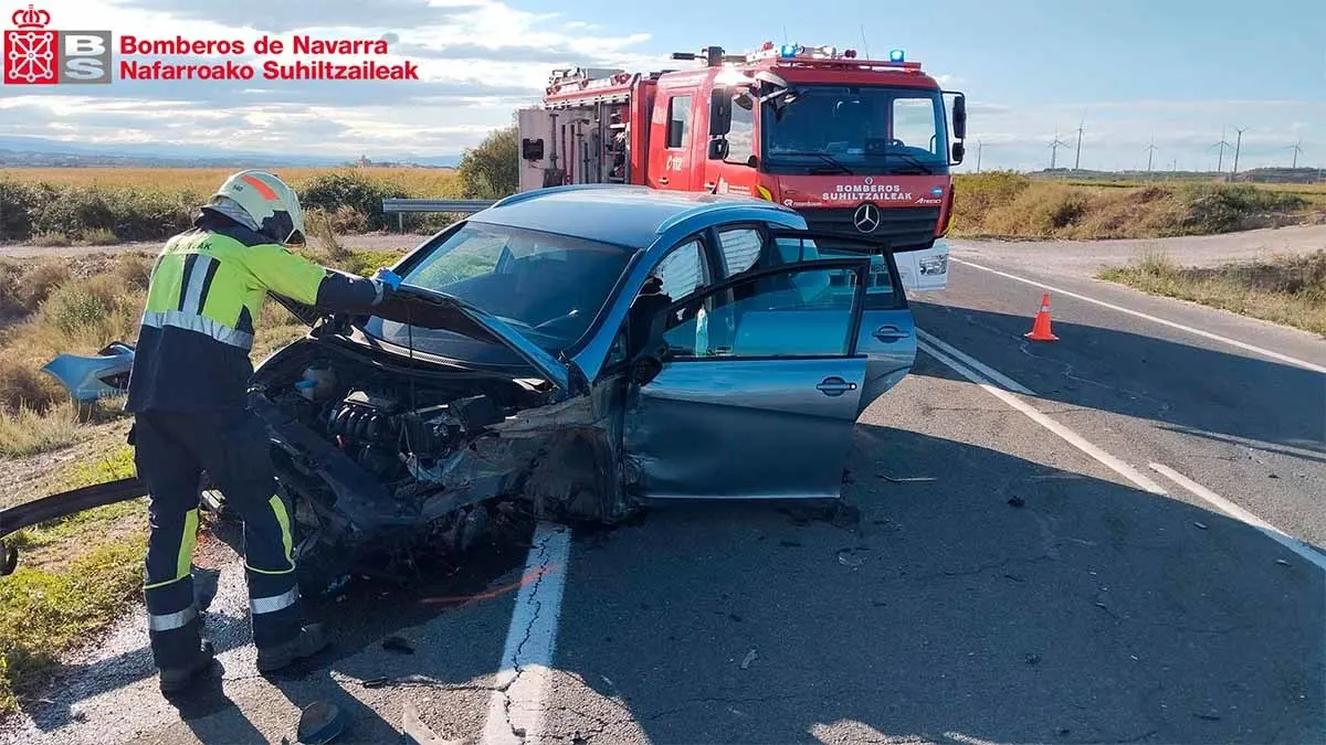colisión entre dos vehículos en Cabanillas2