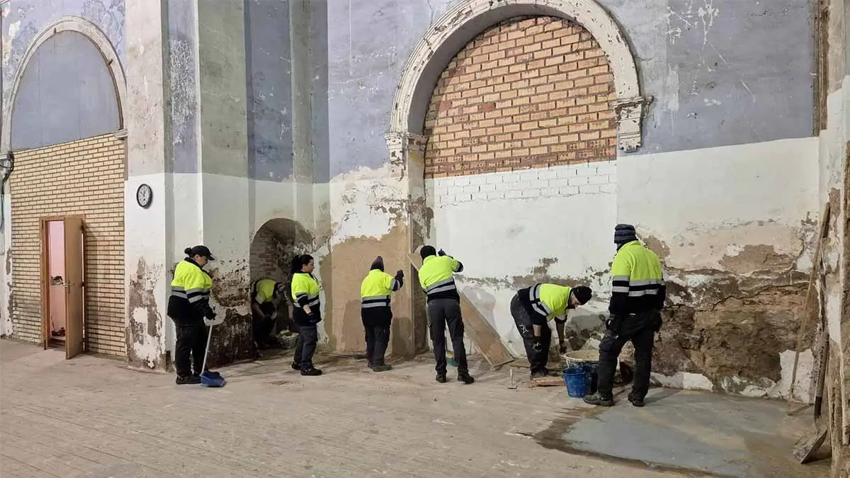 trabajadores del Empleo Social Protegido restauran el edificio del Seminario de Tudela2