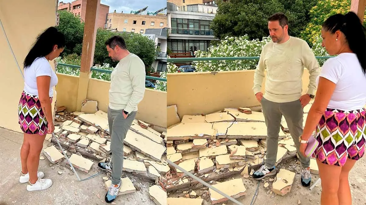 destrozos por la dana en la plaza de toros de tudela4