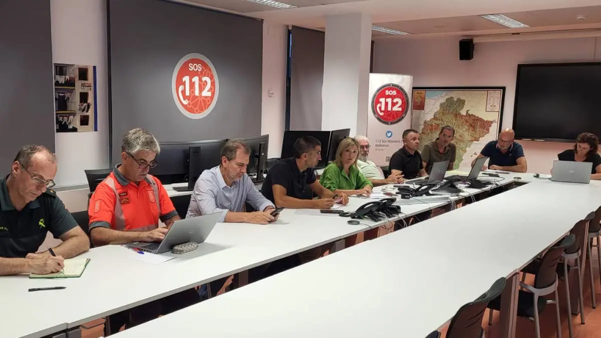 La consejera de Interior, Función Pública y Justicia, Amparo López Antelo, durante la reunión del CAE