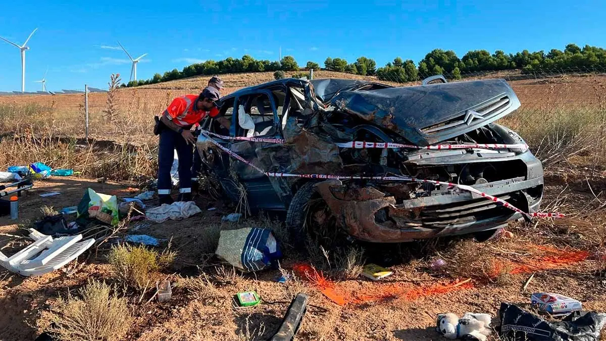 accidente en la ap-68 en fontellas