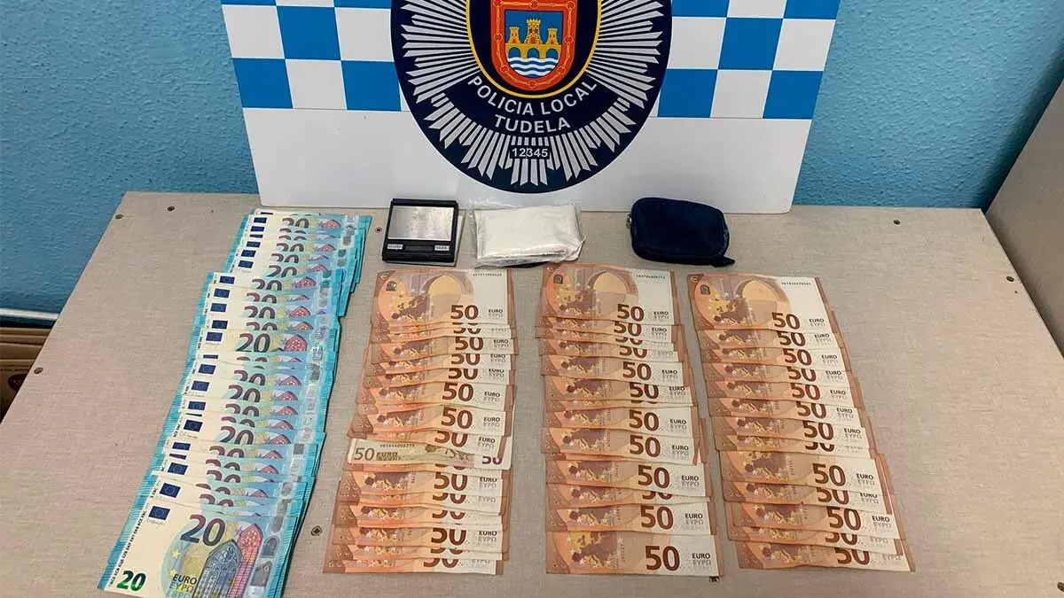 Speed y dinero incautado en Tudela