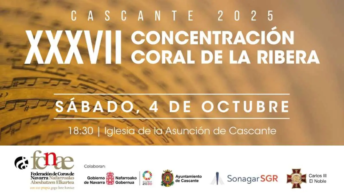 Cascante celebra la XXXVII Concentración Coral de la Ribera 2025
