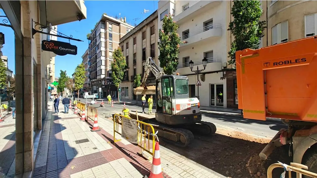 Avenida Zaragoza en obras