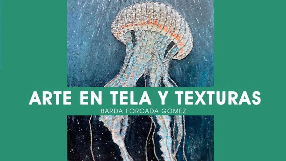 Barda Forcada, artista de Fitero, inaugura en Pamplona “Arte en tela y texturas”