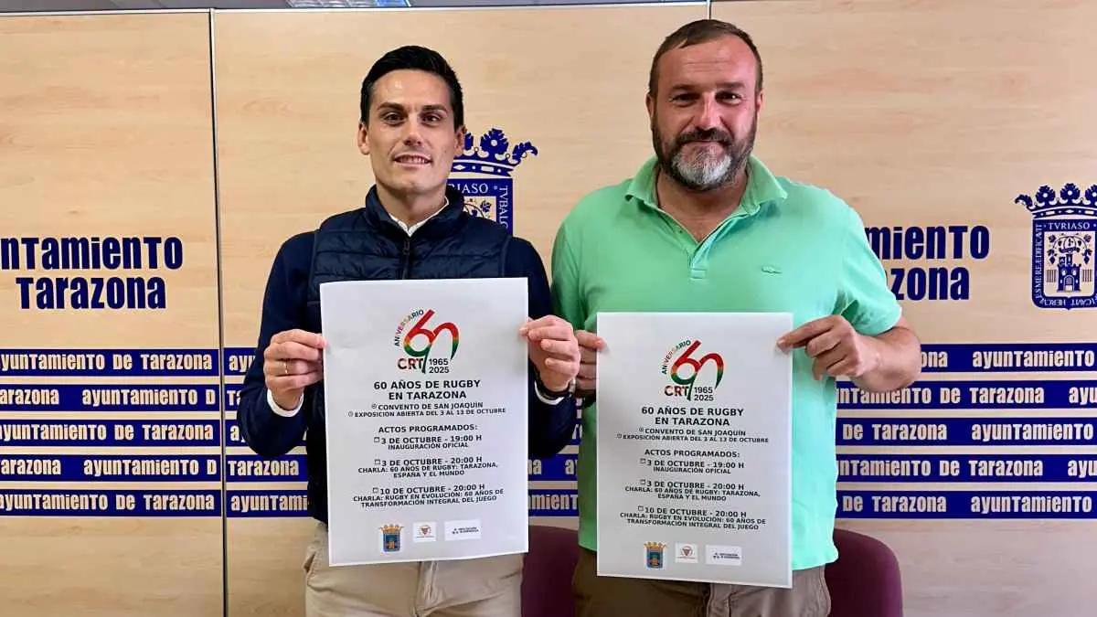 Presentación de los actos en Tarazona por el 60 aniversario del club de Rugby