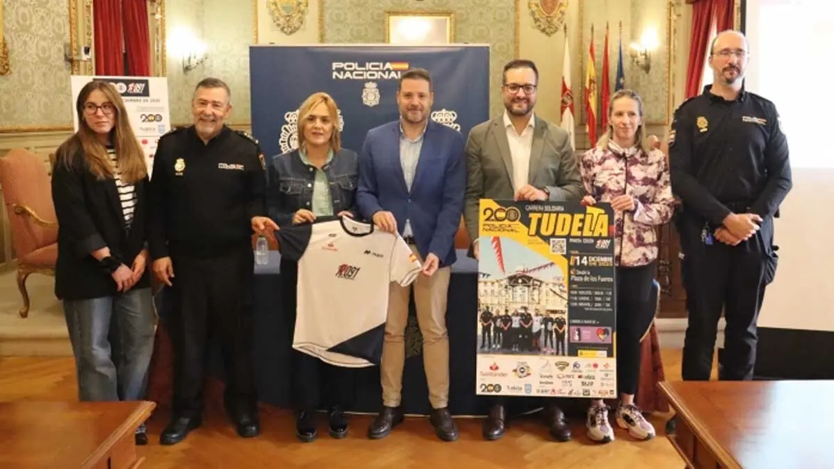 Presentación en Tudela de la carrera solidaria Ruta 091 a favor de la Asociación Navarra de Autismo