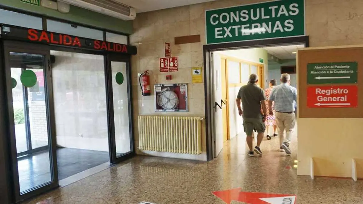 Interior del Hospital Reina Sofía de Tudela
