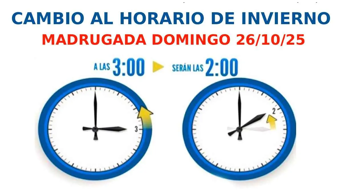 Cambio al horario de invierno