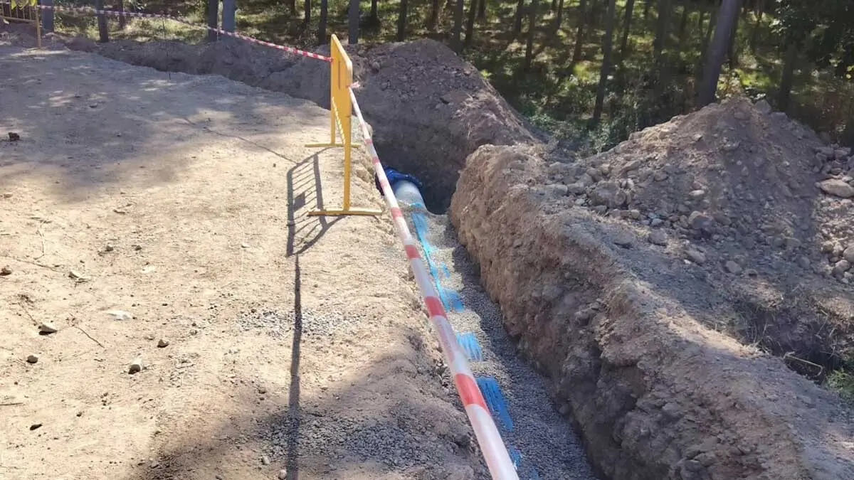 Fase II de las obras de renovación de la conducción de abastecimiento de agua Los Fayos–Tarazona