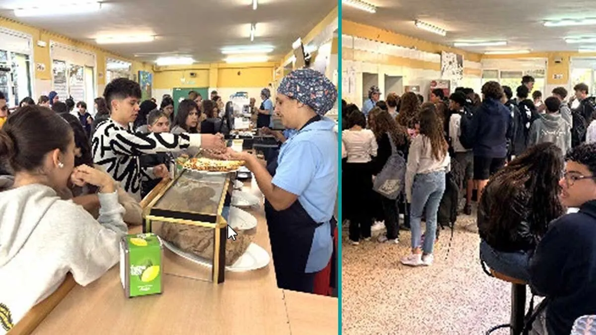 Cafetería del IES Benjamín de Tudela. Foto Villa Javier