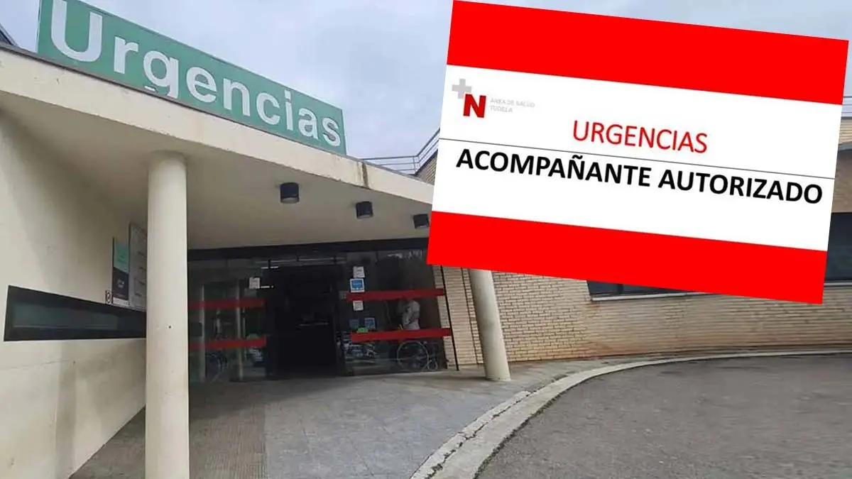 Solo un acompañantes autorizado en Urgencias de Tudela