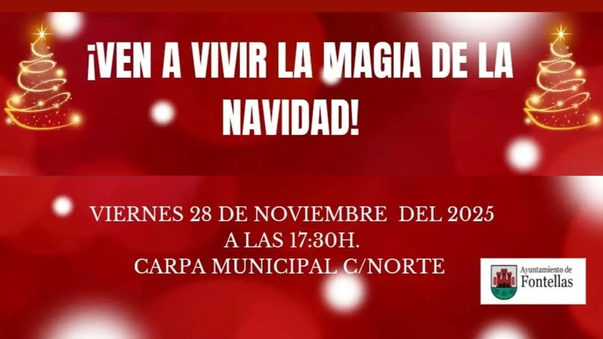 Encendido de las luces de Navidad 2025 en Fontellas