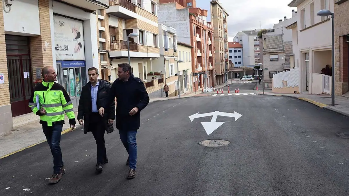 Avanzan las obras de asfaltado de las calles de Tudela