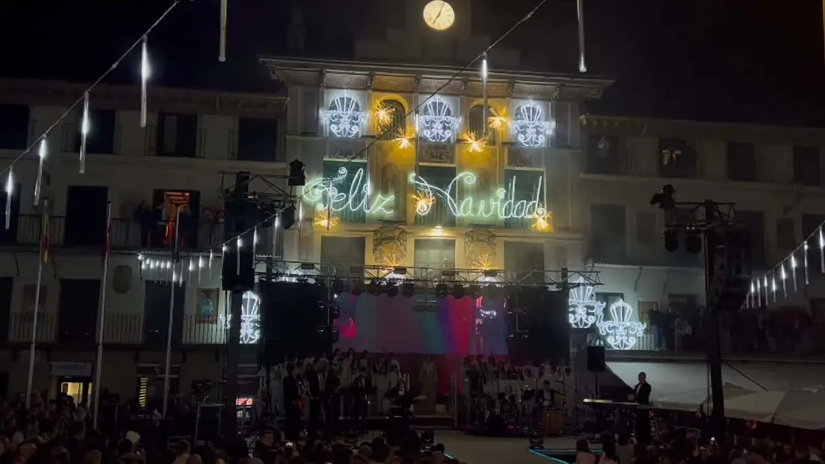 Encendido de las luces de navidad en Tudela 2025