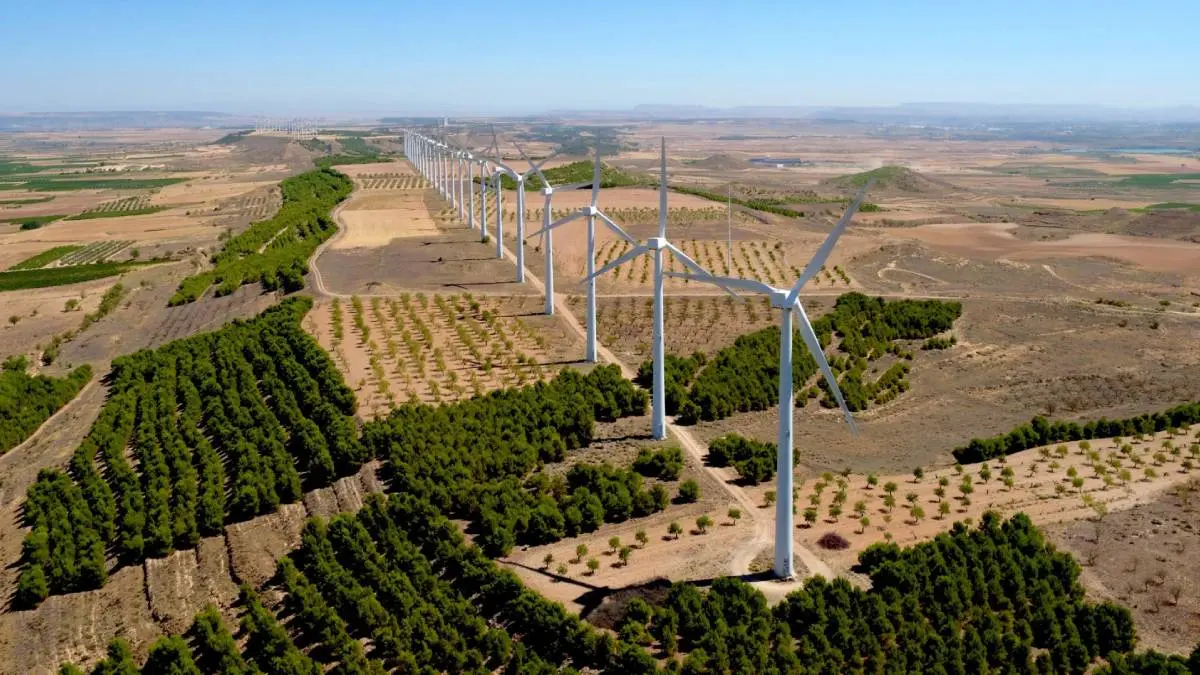 Parque e&oacute;lico Montes de Cierzo. Foto_ Fundeen