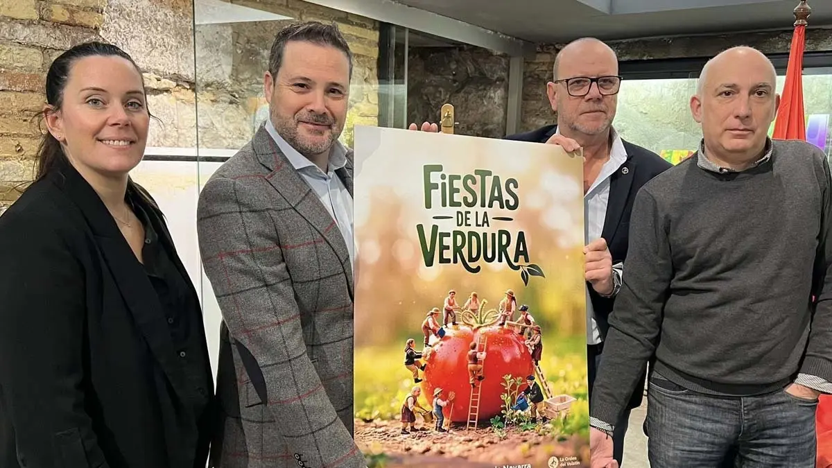 Presentaci&oacute;n del cartel de las Fiestas de la Verdura de Tudela y la Ribera de Navarra 2026
