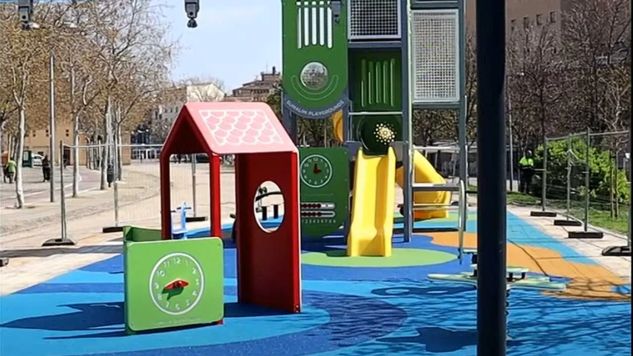 Parque infantil renovado en Tudela