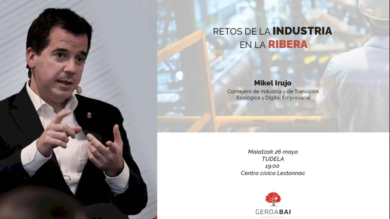 Mikel Irujo habala de los retos de la industria en Tudela