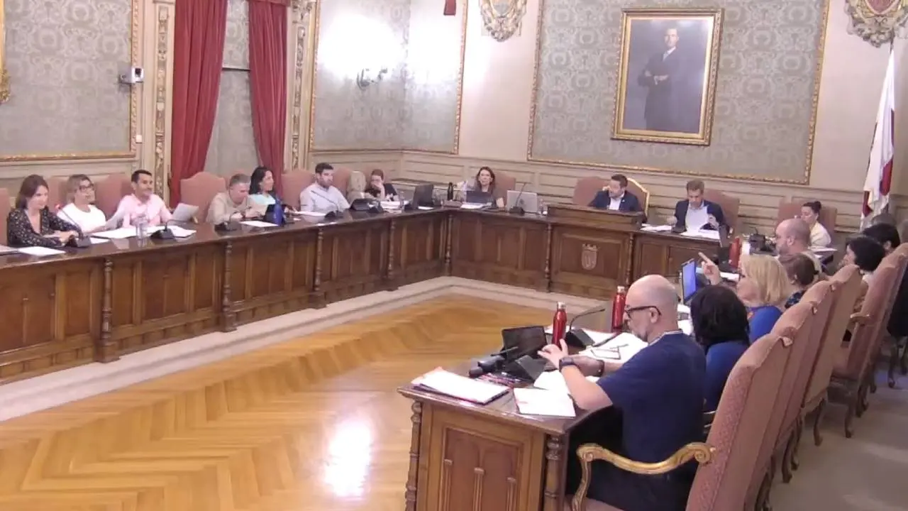 Imagen del pleno del Ayuntamiento de Tudela celebrado el 25 de mayo de 2026