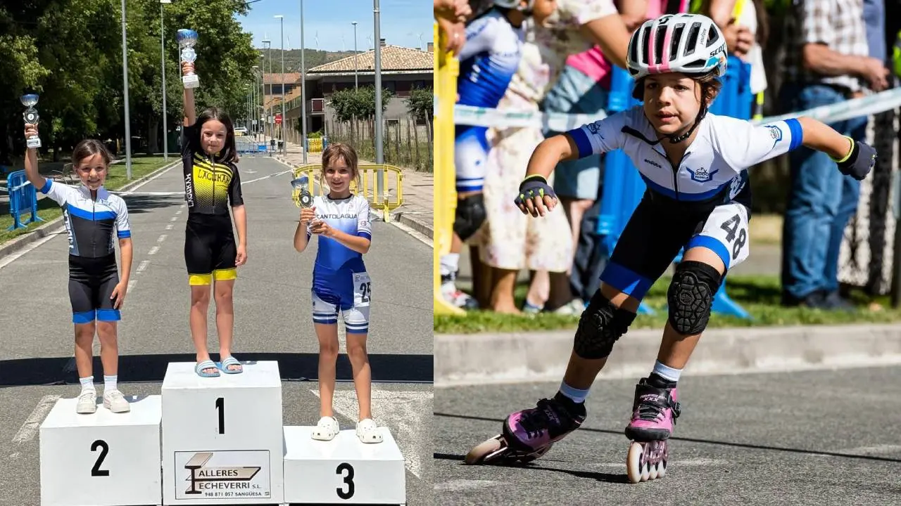Alba Yanguas vuelve al podio en Sang&uuml;esa. Club Patinaje Velocidad Tudela