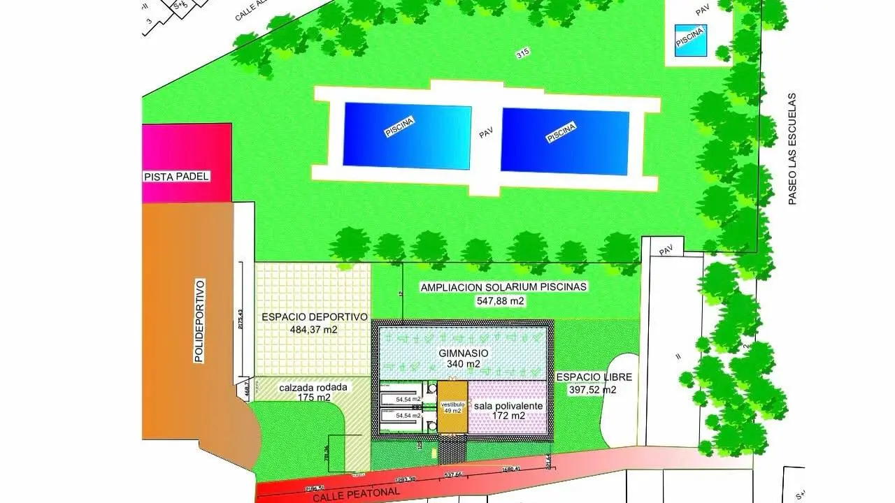 Reformas en el polideportivo de Villafranca