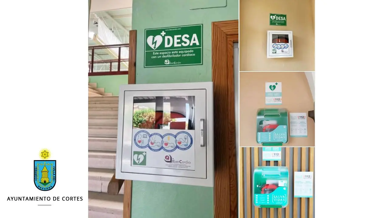 Nuevos desfribiladores en Cortes