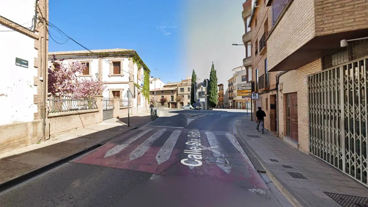 Calle Santa B&aacute;rbara en Corella. Foto Google Maps