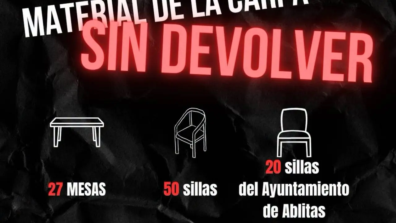 Material extraviado tars las Fiestas de Fusti&ntilde;ana 2026