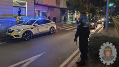 Policía Local de Tudela en Avenida Zaragoza