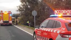 Salida de vía en Cascante