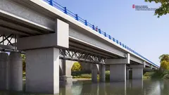 Recreación del proyecto de adecuación del Puente de Marcilla