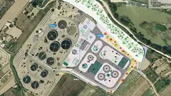 Planta de fangos en Tudela
