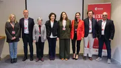 Begoña Azanza, Javier Lagunas, Josefa Torres, Mª Carmen Maeztu, Margarita Sánchez, Eugenia Clouet, Pablo Basarte y José Antonio Delgado