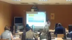 El profesor José Antonio Cucalón presentó en Málaga dos proyectos de innovación del CIP ETI Tudela