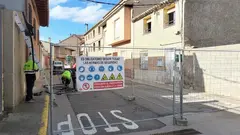 Obras de urbanismo en Cortes, Navarra